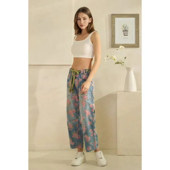 All the Roses Barrel Jeans - Picture 4 of 6